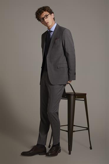 NOTCH SINGLE BREASTED SUIT MD GREY