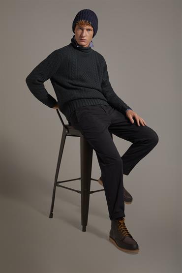 chino single pince BLUE NAVY