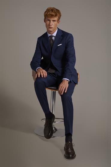 NOTCH SINGLE BREASTED SUIT ROYAL
