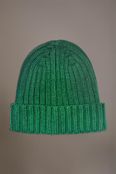 RIB BEANIE HAT GREEN