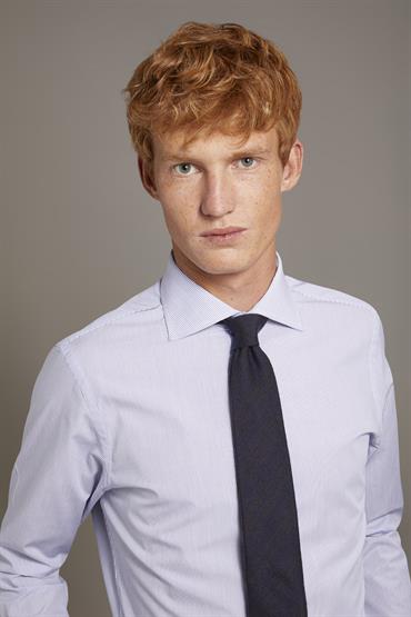 FRENCH COLLAR CLASSIC FIT CLASSIC SHIRT WHITE/BL