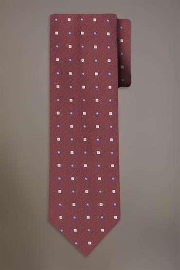 BAMBOO BLEND TIE BORDEAUX