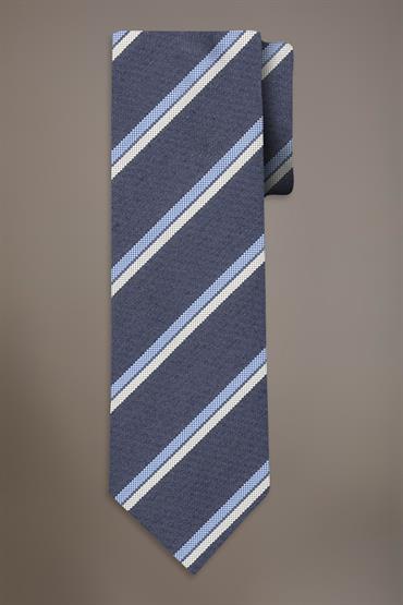 BAMBOO BLEND TIE DK BLUE
