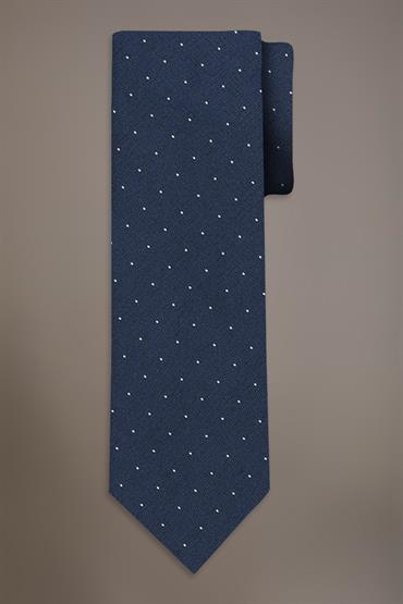 BAMBOO BLEND TIE BLUE