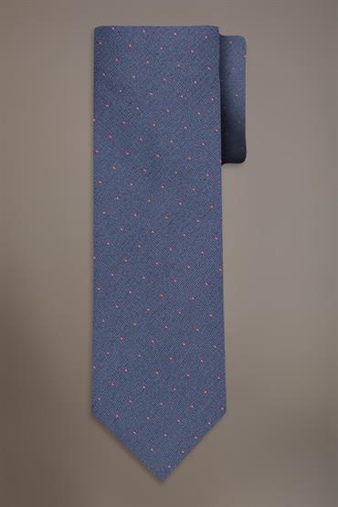 BAMBOO BLEND TIE DK BLUE