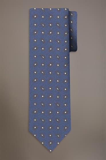BAMBOO BLEND TIE BLUE