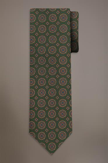 PRINTED TIE GREEN