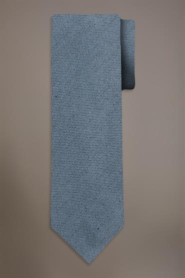 WOOL BLEND TIE GREEN WATER