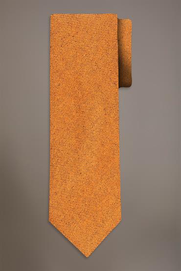 WOOL BLEND TIE ORANGE