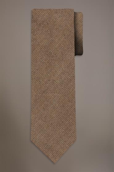 WOOL BLEND TIE TAUPE