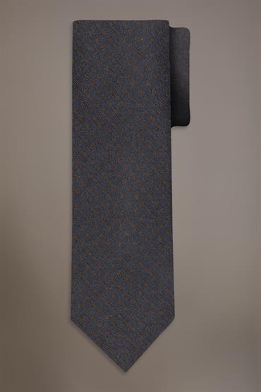 WOOL BLEND TIE BLUE