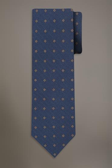 WOOL TOUCH TIE BLUE
