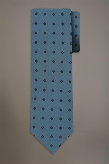 WOOL TOUCH TIE DENIM