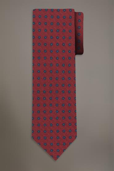 WOOL TOUCH TIE BORDEAUX