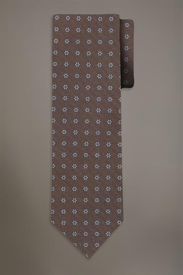 WOOL TOUCH TIE BROWN
