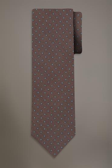 WOOL TOUCH TIE BROWN