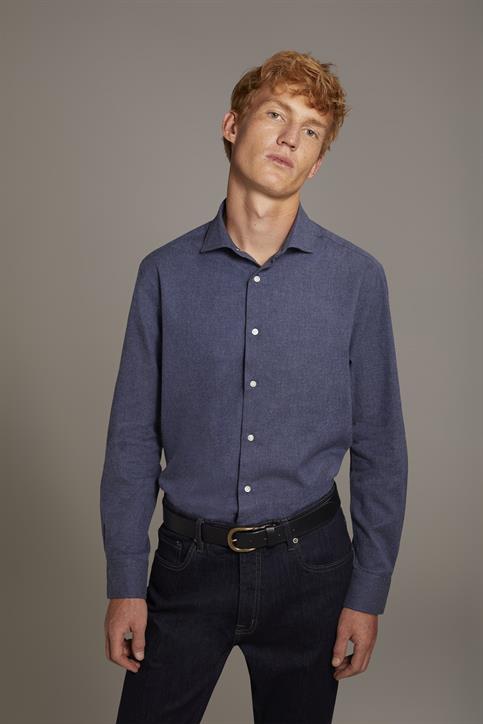 FRENCH COLLAR SLIM FIT CASUAL SHIRT