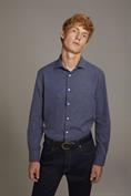 FRENCH COLLAR SLIM FIT CASUAL SHIRT
