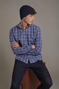 FRENCH COLLAR SLIM FIT CASUAL SHIRT