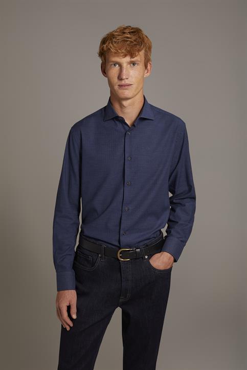 FRENCH COLLAR SLIM FIT CASUAL SHIRT