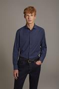 FRENCH COLLAR SLIM FIT CASUAL SHIRT
