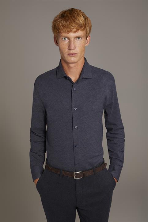 FRENCH COLLAR SLIM FIT CASUAL SHIRT