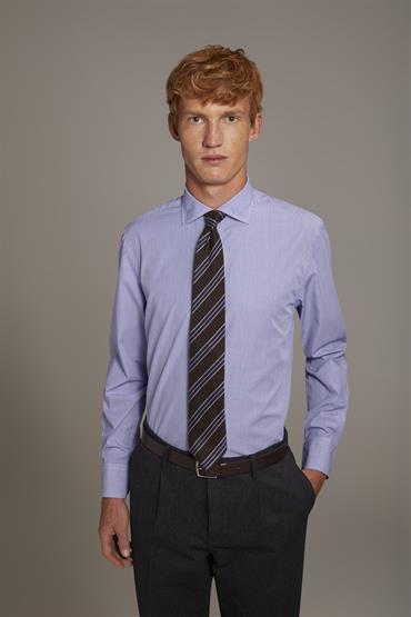 FRENCH COLLAR SLIM FIT CASUAL SHIRT