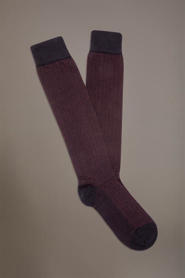 SOCKS BLUE NAVY/BORDEAUX