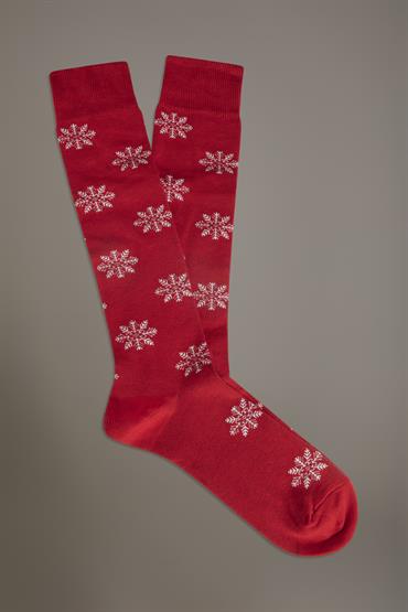 SOCKS RED/OFF WHITE