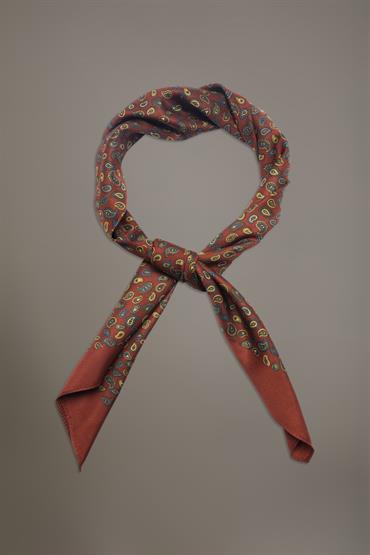 FOULARD 70X70 BORDEAUX