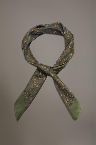 FOULARD 70X70 GREEN