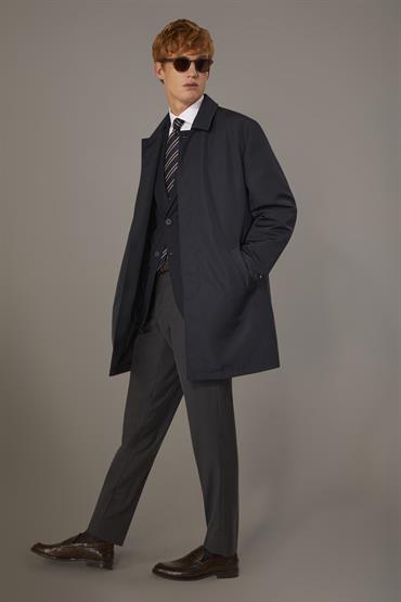 PADDED RAINCOAT BLUE