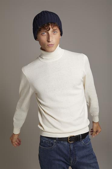 TURTLE NECK SWEATER CREAM