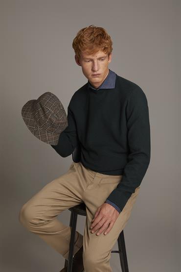 ROUND NECK SWEATER GREEN