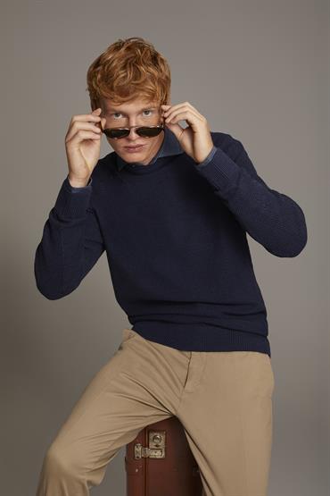 ROUND NECK SWEATER SPACE