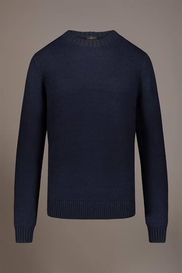 ROUND NECK SWEATER BLUE