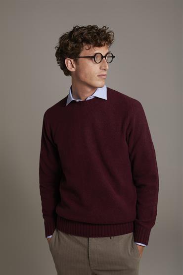 ROUND NECK SWEATER BORDEAUX