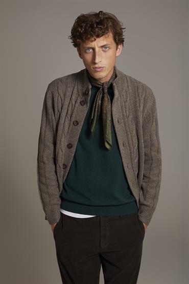 CARDIGAN SWEATER TAUPE