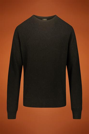 ROUND NECK SWEATER DK BROWN