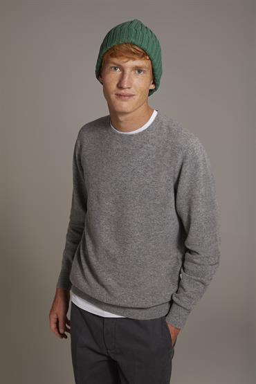 ROUND NECK SWEATER MD GREY