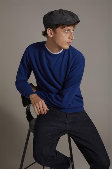 ROUND NECK SWEATER ROYAL