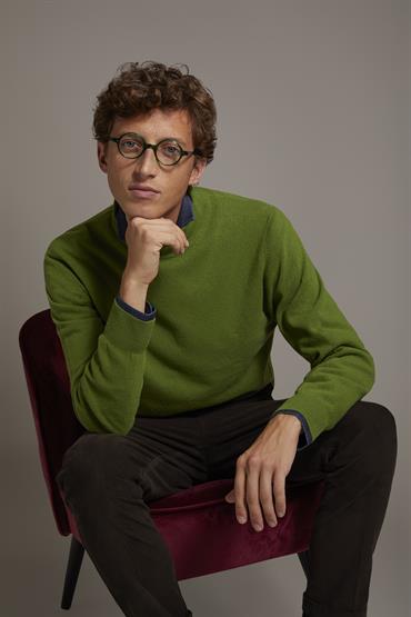 TURTLE NECK SWEATER LT GREEN