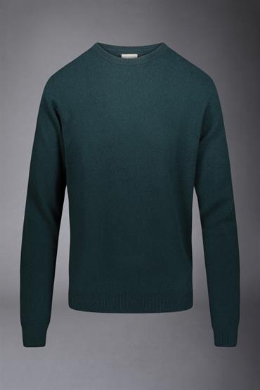 ROUND NECK SWEATER DK GREEN