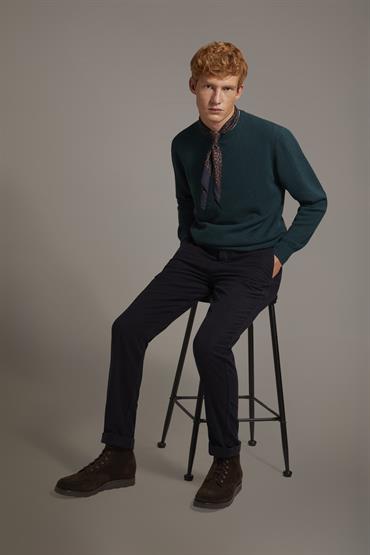CHINO TROUSER DK BLUE