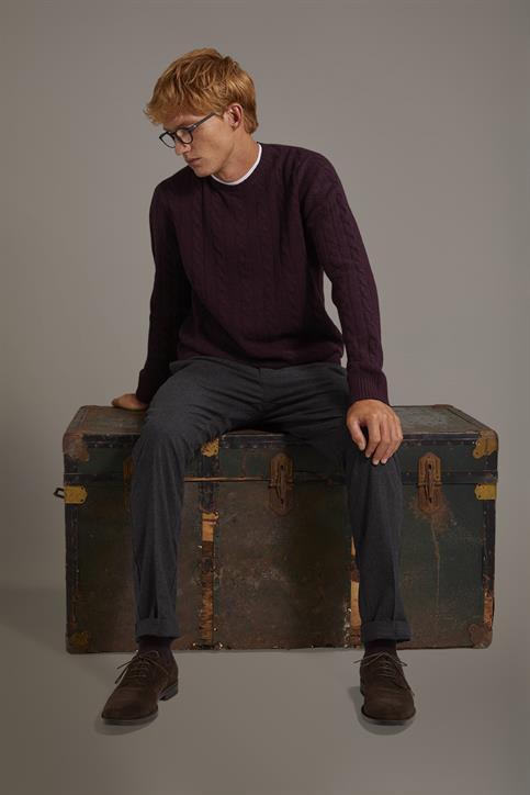 CHINO WITH BACK POCKETS FLAP TROUSER