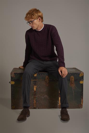 CHINO WITH BACK POCKETS FLAP TROUSER