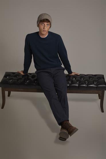 CHINO TROUSER DK BLUE
