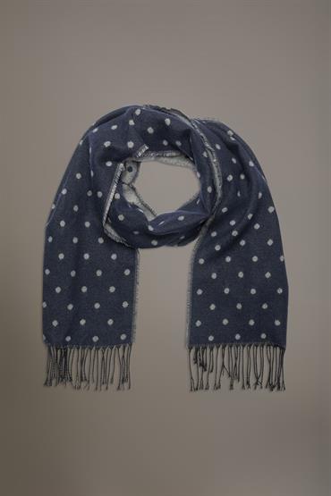 SHAWL 41 X 180 CM BLUE/GREY