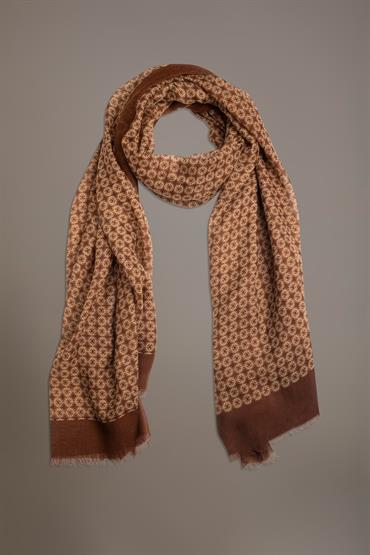 SHAWL 180X90 CM TOBACCO