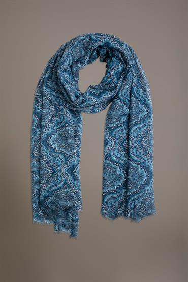 SHAWL 180X90 CM BLUE